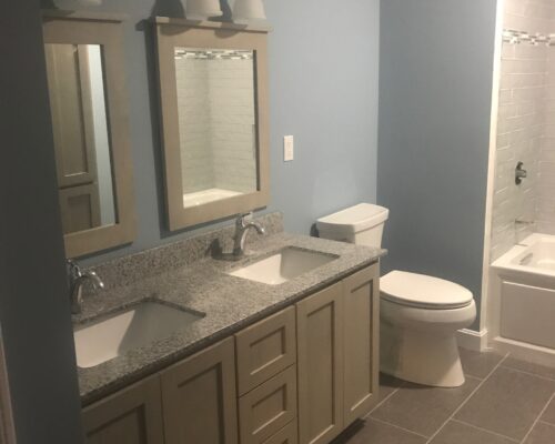 60” vanity with double sink