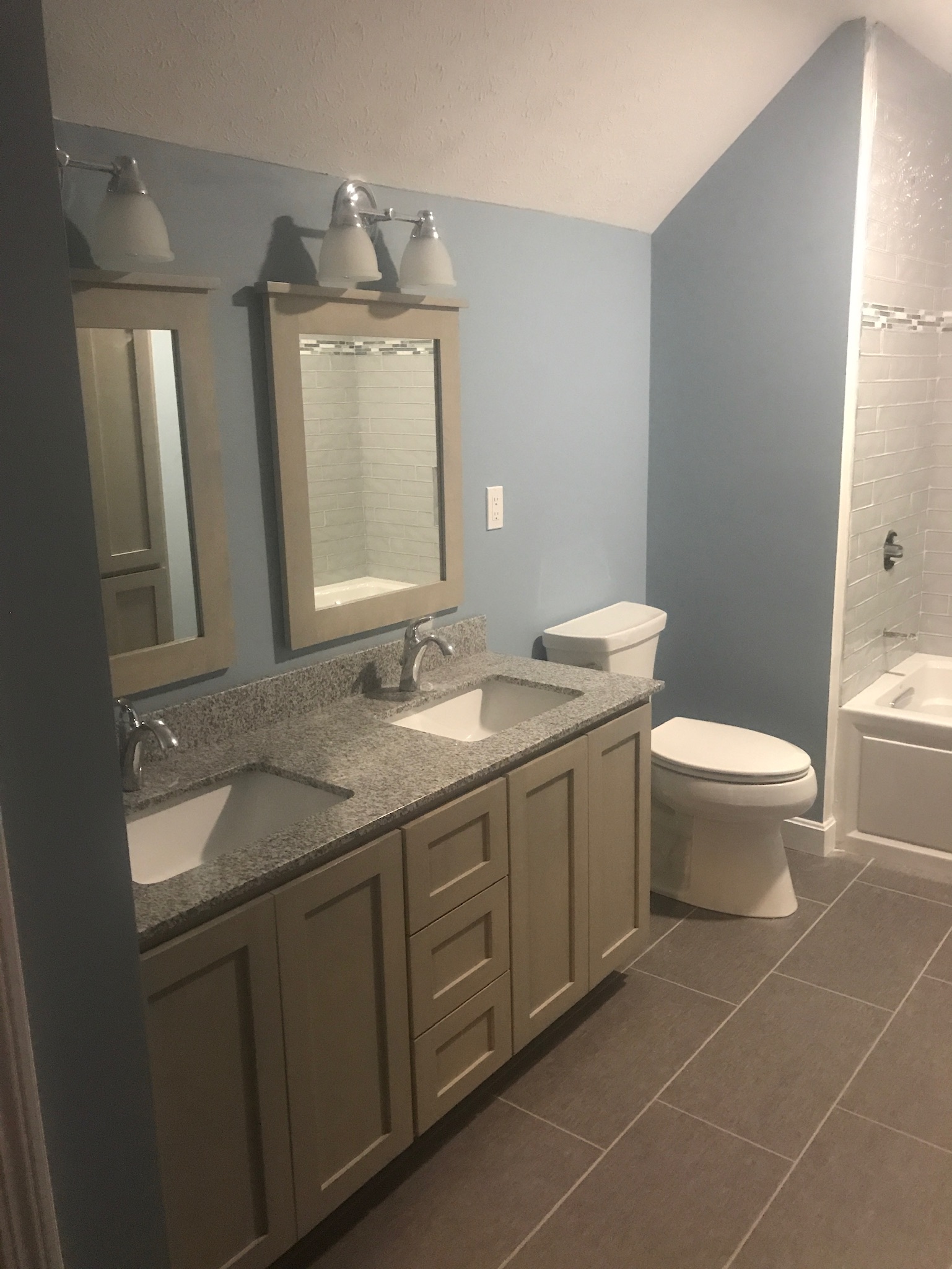 60” vanity with double sink