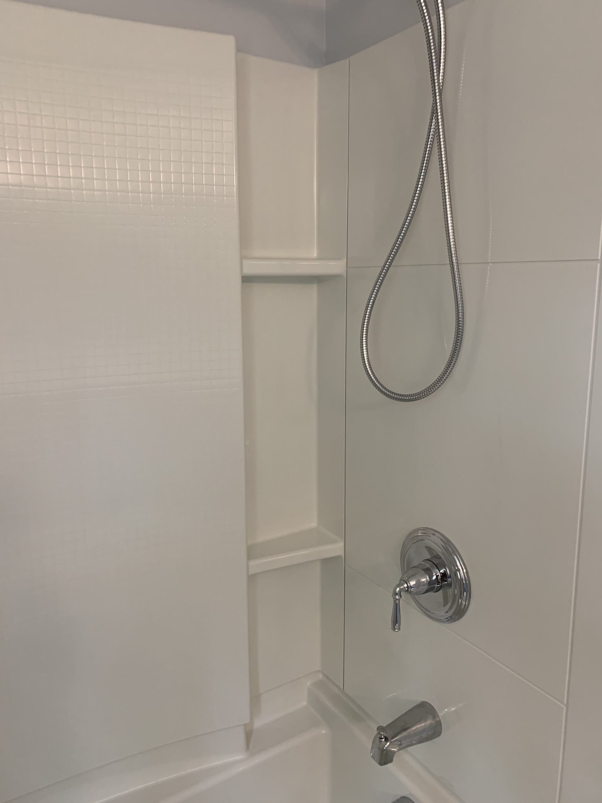 Formed Shelves in Shower